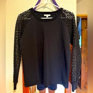 Maette Sweater with Lace Sleeves